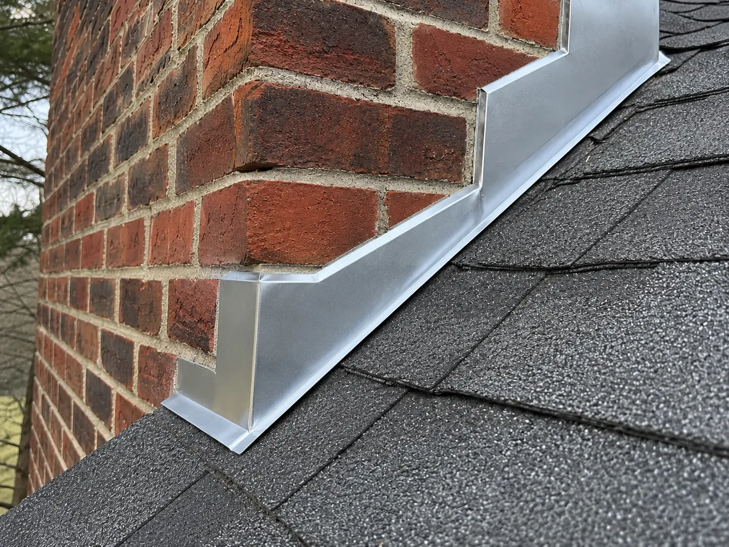 Illustrative flashing after repair; not a Charter Oak project